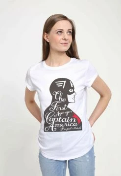 Henry Tiger Damen MARVEL AVENGERS CLASSIC - FIRST AVENGER - T-Shirt Print - White -Günstiges Henry Tiger Geschäft 00bc13f4a5ec44e0ac395a4e30021131