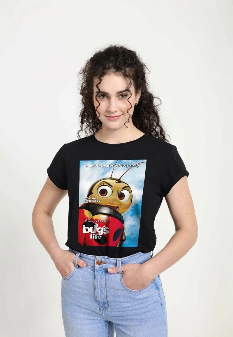 Henry Tiger Damen PIXAR A BUG'S LIFE - NOT A LADY POSTER - T-Shirt Print - Black 3 Henry Tiger Damen PIXAR A BUG'S LIFE - NOT A LADY POSTER - T-Shirt Print - Black – Bild 3