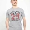 Henry Tiger Unisex DISNEY CLASSICS MICKEY CLASSIC - VARSITY MOUSE - T-Shirt Print - Melange Grey