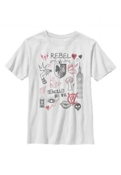 Henry Tiger Unisex DISNEY REBEL QUEEN CRUELLA - T-Shirt Print - White