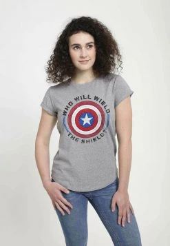 Henry Tiger Damen MARVEL WIELD SHIELD - T-Shirt Print - Melange Grey 7 Henry Tiger Damen MARVEL WIELD SHIELD - T-Shirt Print - Melange Grey -Günstiges Henry Tiger Geschäft 00e5d89cad8a4d41927d44668a25b8c9
