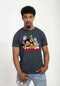 Henry Tiger DISNEY CLASSICS UNISEX DISNEY SQUAD - T-Shirt Print - Melange Black