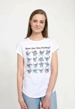 Henry Tiger Damen DISNEY STITCH - T-Shirt Print - White