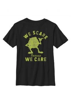 Henry Tiger Unisex PIXAR SCARE FOR CARE MIKE - T-Shirt Print - Black