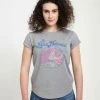 Henry Tiger Damen DISNEY THE LITTLE MERMAID - FADED ARIEL - T-Shirt Print - Melange Grey