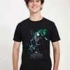 Henry Tiger Unisex MARVEL AVENGERS CLASSIC - GREEN PANTHER - T-Shirt Print - Black