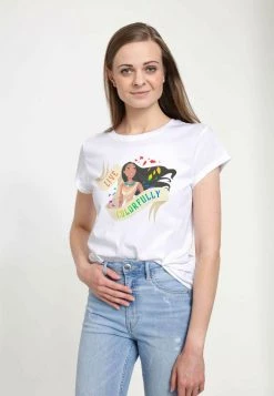 Henry Tiger DISNEY POCAHONTAS - LIVE COLORFULLY - T-Shirt Print - White | Damen -Günstiges Henry Tiger Geschäft 030a6102fb0640a8af2b7e141b7ab0f3