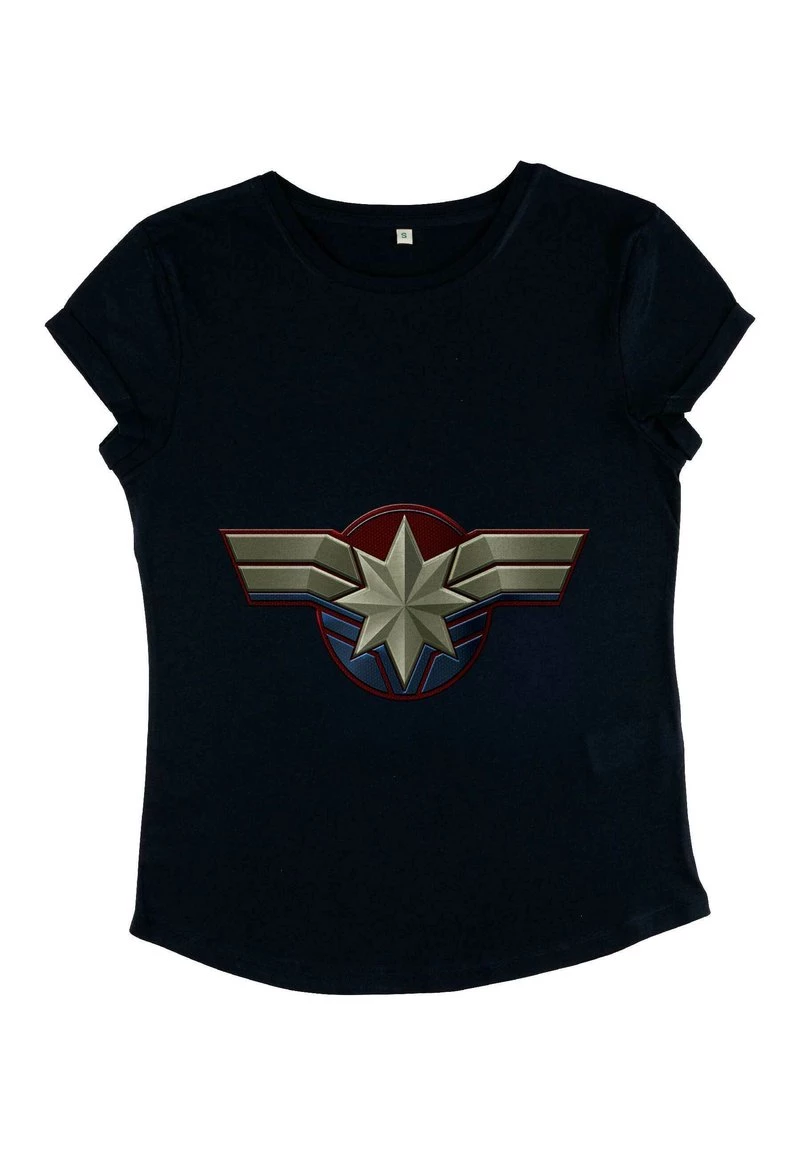 Henry Tiger Damen MARVEL CAPTAIN MARVEL - MARVEL COSTUME LOGO - T-Shirt Print - Navy Blue 4 Henry Tiger Damen MARVEL CAPTAIN MARVEL - MARVEL COSTUME LOGO - T-Shirt Print - Navy Blue – Bild 4