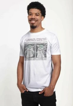 Henry Tiger Unisex STAR WARS: THE MANDALORIAN - BB YODA TAROT - T-Shirt Print - White -Günstiges Henry Tiger Geschäft 03966f82f1ec4d9c9ccda90f85b7dabc