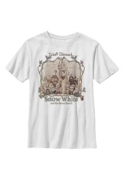 Henry Tiger Unisex SNOW WHITE AND FRIENDS - T-Shirt Print - White