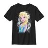 Henry Tiger Unisex DISNEY ELSA SWIRL - T-Shirt Print - Black