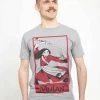 Henry Tiger Unisex DISNEY MULAN: LIVE ACTION - BOLD SPIRIT - T-Shirt Print - Melange Grey