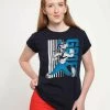 Henry Tiger Damen DISNEY CLASSICS GOOFY WALKS - T-Shirt Print - Navy Blue