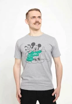 Henry Tiger Unisex DISNEY CLASSICS MICKEY CLASSIC - SWEATER PALS - T-Shirt Print - Melange Grey