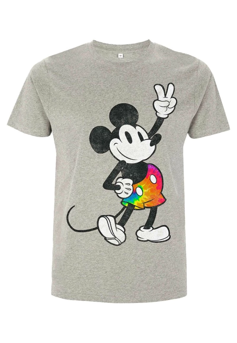Henry Tiger DISNEY CLASSICS TIE DYE MICKEY STROKED - T-Shirt Print - Melange Grey | Unisex 1 Henry Tiger DISNEY CLASSICS TIE DYE MICKEY STROKED - T-Shirt Print - Melange Grey | Unisex