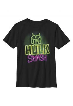 Henry Tiger Unisex MARVEL HULK SMASH - T-Shirt Print - Black