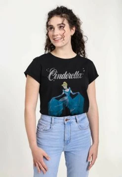 Henry Tiger Damen DISNEY CINDERELLA - DANCING CINDERELLA - T-Shirt Print - Black -Günstiges Henry Tiger Geschäft 062f50fba50a4008aaee70f63c303829