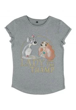 Henry Tiger Damen DISNEY CLASSICS LADY & THE TRAMP - LADY TRAMP SPAGHETTI - T-Shirt Print - Melange Grey -Günstiges Henry Tiger Geschäft 067feb2c066742dbb28e49bcabd9e622