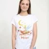 Henry Tiger Damen DISNEY PETER PAN - MOONBEAMS AND MAGIC - T-Shirt Print - White