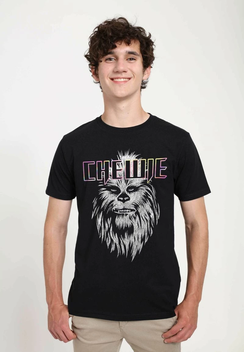 Henry Tiger Unisex STAR WARS: CLASSIC - CHEWIE FACE - T-Shirt Print - Black 1 Henry Tiger Unisex STAR WARS: CLASSIC - CHEWIE FACE - T-Shirt Print - Black