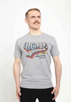 Henry Tiger DISNEY CLASSICS UNISEX BASEBALL AMERICANA - T-Shirt Print - Melange Grey