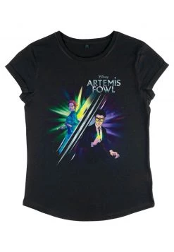 Henry Tiger DISNEY CLASSICS ARTEMIS FOWL - ARTEMIS HOLLY SPLIT - T-Shirt Print - Black | Damen -Günstiges Henry Tiger Geschäft 08c8c5da367b4825a98ff710924a940e