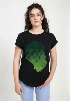 Henry Tiger Damen DISNEY WATERCOLOR SCAR - T-Shirt Print - Black