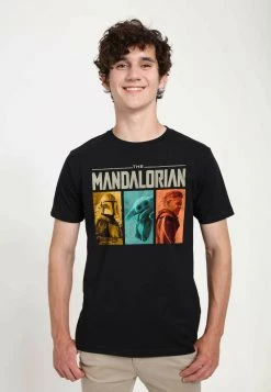 Henry Tiger Unisex STAR WARS: THE MANDALORIAN - MANDOMON EPI GROUP - T-Shirt Print - Black