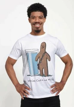 Henry Tiger Unisex STAR WARS: CLASSIC - WOOKIE COOKIES - T-Shirt Print - White