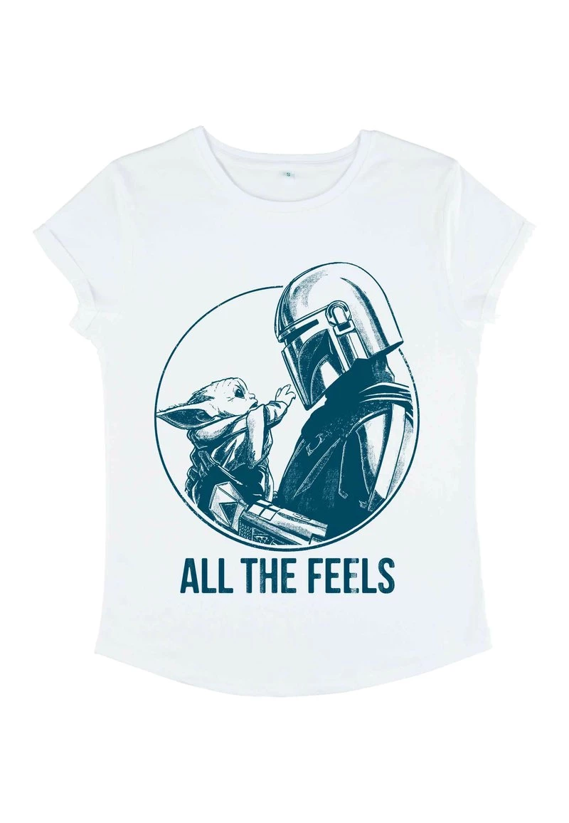 Henry Tiger Damen STAR WARS: MANDALORIAN - THE FEELS - T-Shirt Print - White 5 Henry Tiger Damen STAR WARS: MANDALORIAN - THE FEELS - T-Shirt Print - White – Bild 5