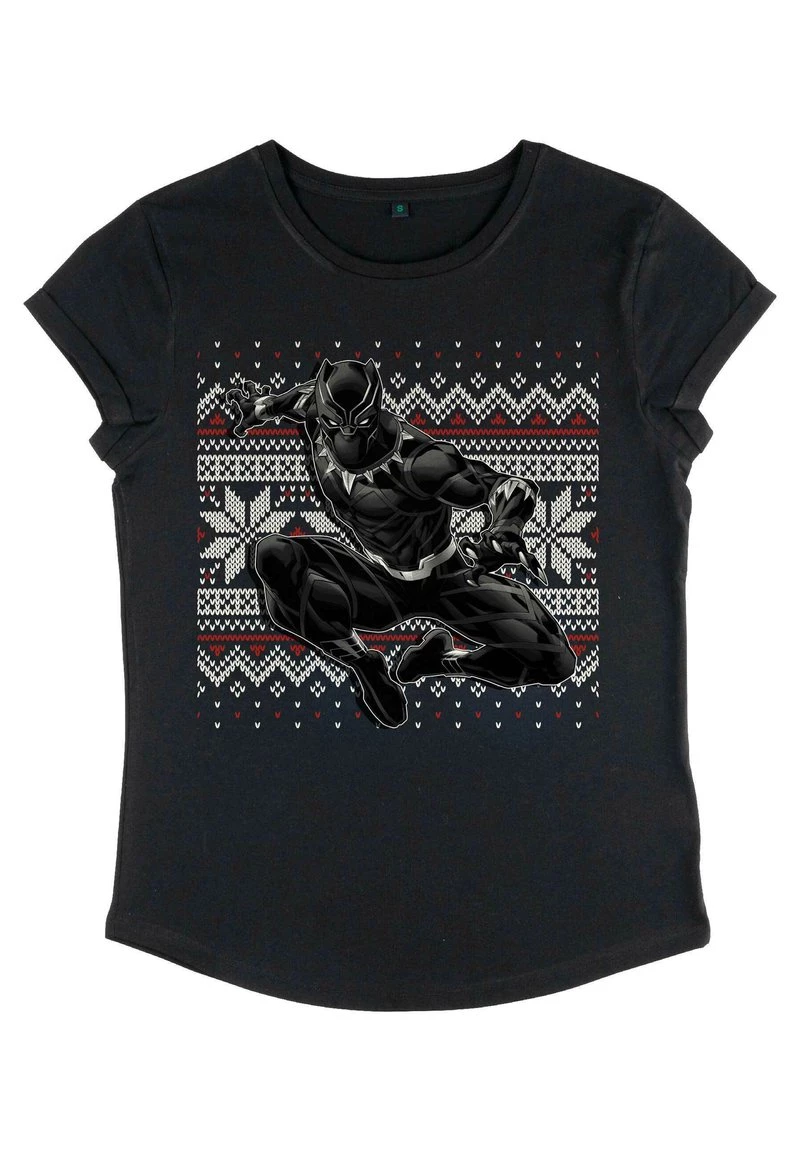 Henry Tiger Damen MARVEL PANTHER HOLIDAY - T-Shirt Print - Black 3 Henry Tiger Damen MARVEL PANTHER HOLIDAY - T-Shirt Print - Black – Bild 3