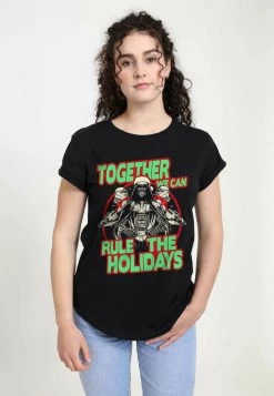 Henry Tiger Damen STAR WARS RULE THE HOLIDAYS - T-Shirt Print - Black