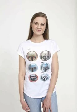 Henry Tiger Damen STAR WARS WOMEN'S HELMETS - T-Shirt Print - White -Günstiges Henry Tiger Geschäft 0ab6b89ceb7a4b18877e019f5d71d52e