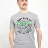 Henry Tiger STAR WARS: THE MANDALORIAN - DON'T MAKE ME - T-Shirt Print - Melange Grey | Unisex