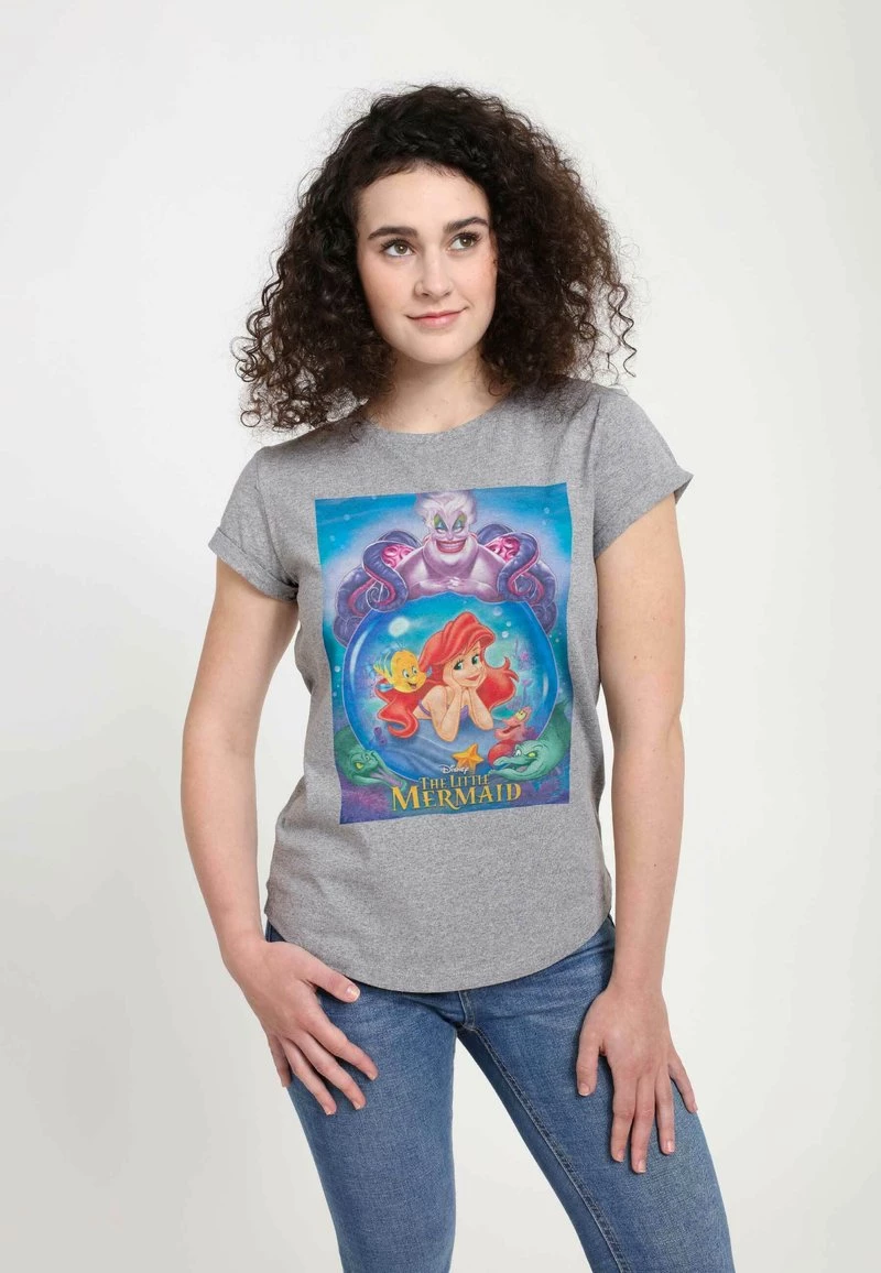 Henry Tiger Damen DISNEY - T-Shirt Print - Melange Grey 1 Henry Tiger Damen DISNEY - T-Shirt Print - Melange Grey