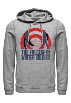 Henry Tiger Unisex MARVEL SHIELD SUN - Kapuzenpullover - Melange Grey