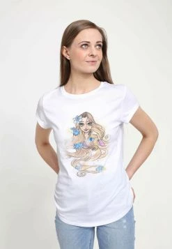 Henry Tiger Damen DISNEY TANGLED - LETDOWNYOURHAIR - T-Shirt Print - White -Günstiges Henry Tiger Geschäft 0c83f0839faf436ebdbcd3d928a90f6d