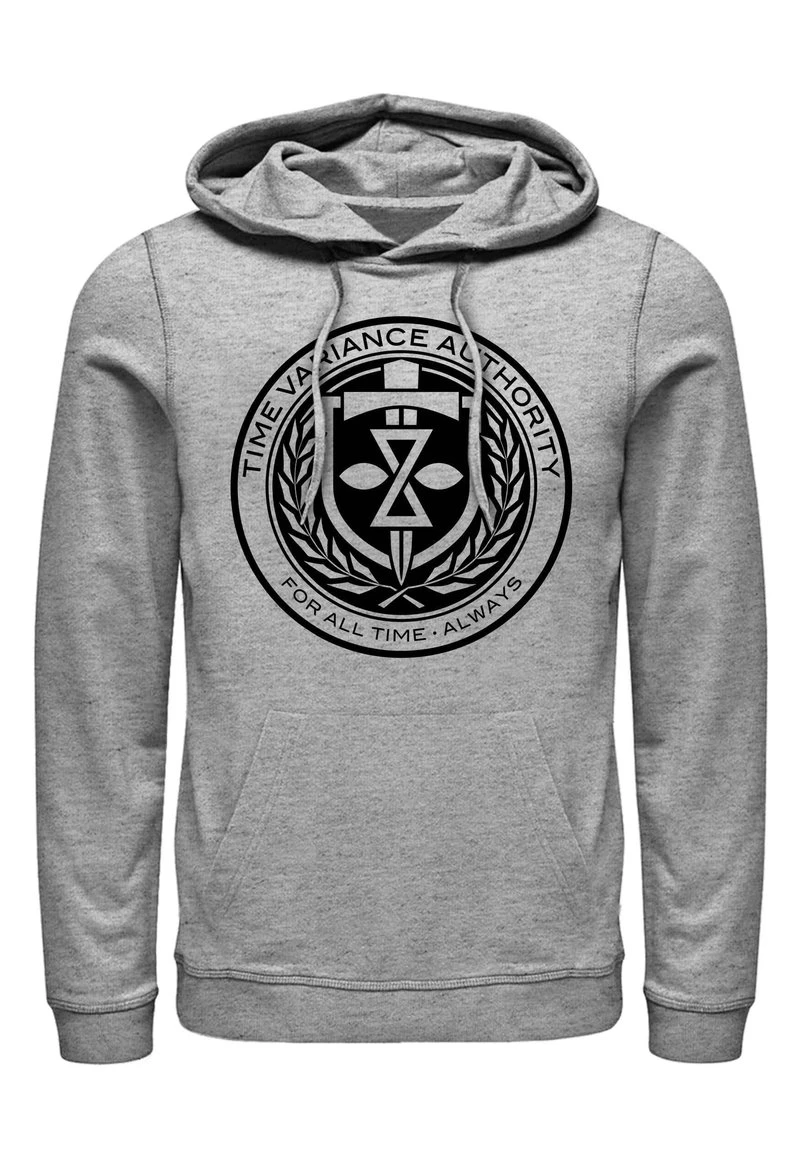 Henry Tiger Unisex MARVEL TVA POCKET CREST - Kapuzenpullover - Melange Grey 1 Henry Tiger Unisex MARVEL TVA POCKET CREST - Kapuzenpullover - Melange Grey