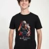 Henry Tiger Unisex STAR WARS: THE MANDALORIAN - MARSHAL ACTION - T-Shirt Print - Black