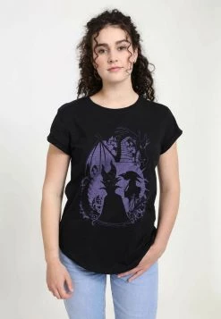 Henry Tiger Damen DISNEY SLEEPING BEAUTY - BONE HEART - T-Shirt Print - Black