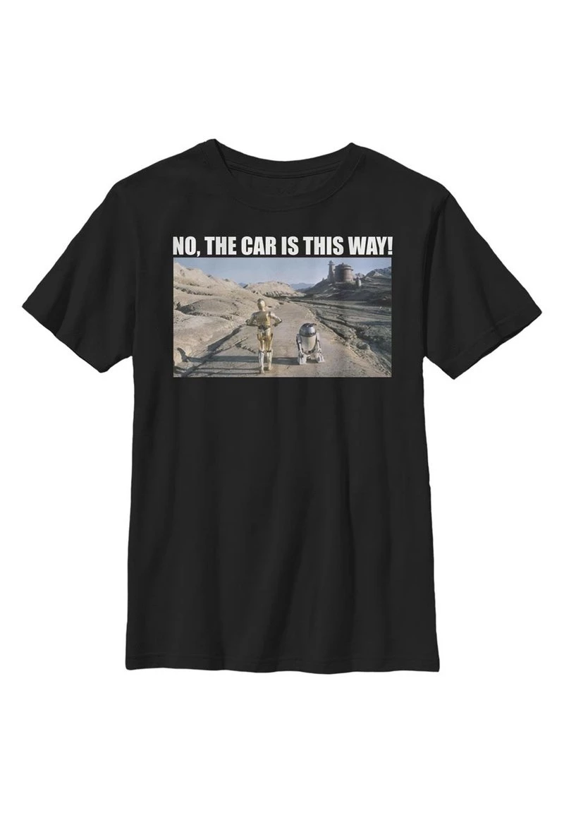 Henry Tiger Unisex STAR WARS WHERE'S THE CAR - T-Shirt Print - Black 1 Henry Tiger Unisex STAR WARS WHERE'S THE CAR - T-Shirt Print - Black
