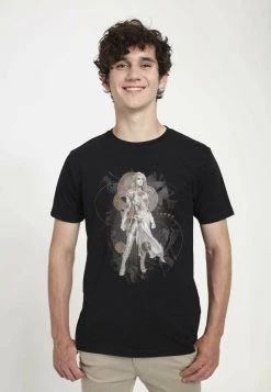 Henry Tiger Unisex MARVEL THENA HERO - T-Shirt Print - Black