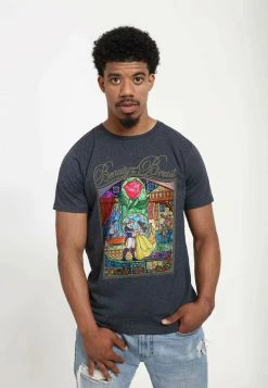 Henry Tiger DISNEY BEAUTY & THE BEAST - BEAUTY STORY - T-Shirt Print - Melange Black | Unisex -Günstiges Henry Tiger Geschäft 0e8a1c3aaba84c599543d5cd98dbb954