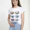 Henry Tiger Damen STAR WARS WOMEN'S HELMETS - T-Shirt Print - White