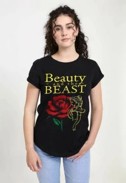 Henry Tiger Damen DISNEY BEAUTY AND THE BEAST - T-Shirt Print - Black