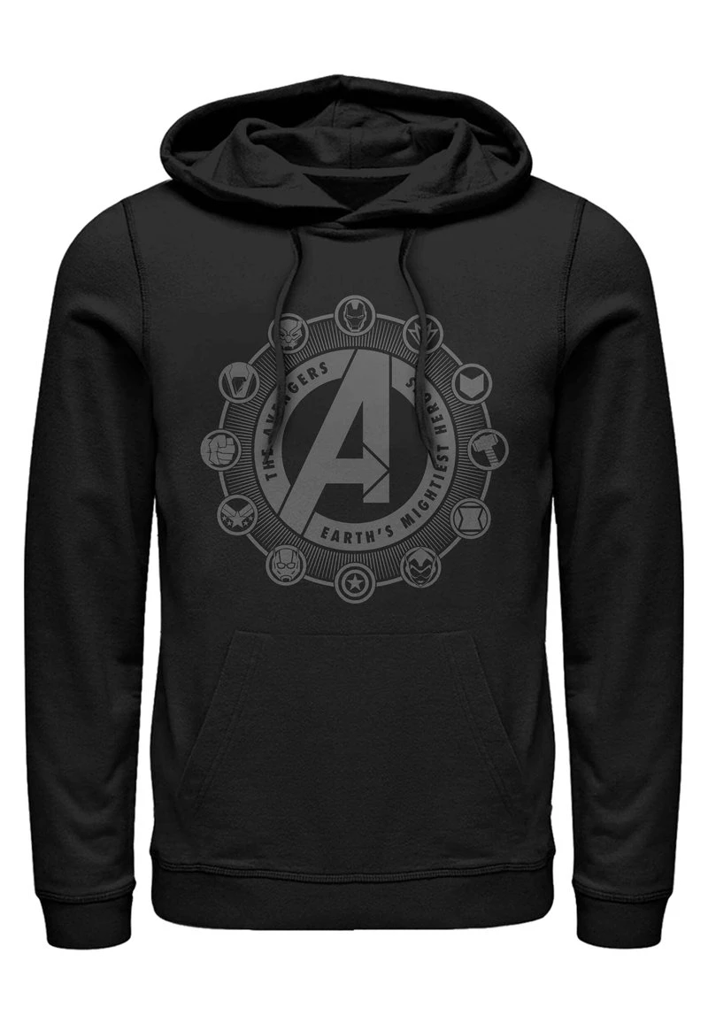 Henry Tiger Unisex MARVEL AVENGER EMBLEMS - Kapuzenpullover - Black 1 Henry Tiger Unisex MARVEL AVENGER EMBLEMS - Kapuzenpullover - Black