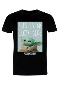 Henry Tiger STAR WARS: THE MANDALORIAN - GOOD SIDE - T-Shirt Print - Black | Unisex -Günstiges Henry Tiger Geschäft 0f9cafc2dce94307b43a256840c016cc