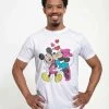 Henry Tiger Unisex DISNEY CLASSICS MICKEY CLASSIC - MICKEY MINNIE LOVE - T-Shirt Print - White