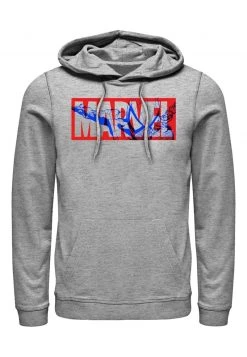 Henry Tiger Unisex MARVEL PETER LOGO - Kapuzenpullover - Melange Grey