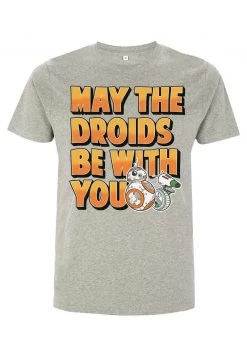 Henry Tiger STAR WARS UNISEX DROIDS BE WITH YOU - T-Shirt Print - Melange Grey -Günstiges Henry Tiger Geschäft 1114f3240d824d5b8dcc9885e6889e87